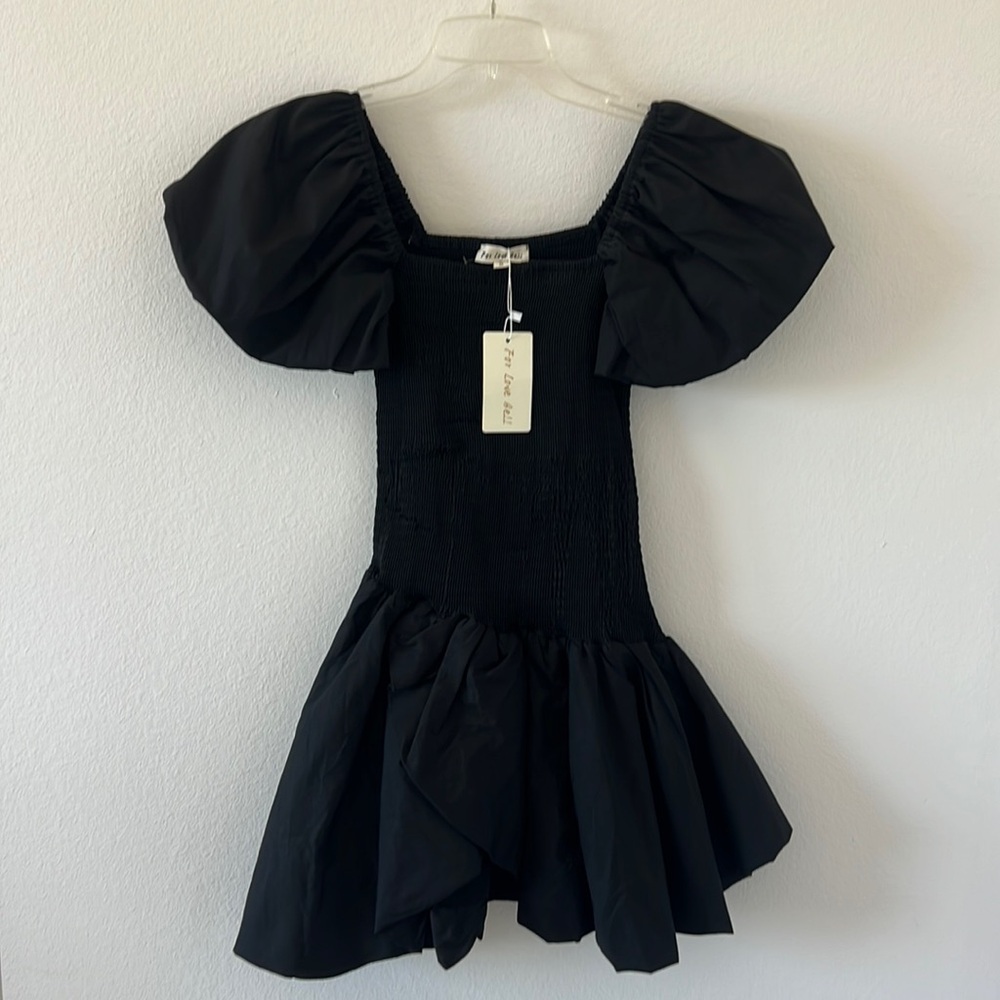 Black mini dress
